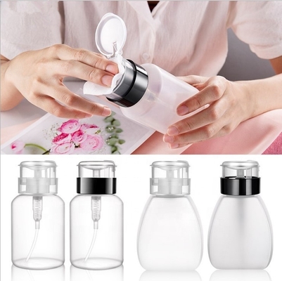 Plastic Nail Polish Remover Pump Bottle , Makeup Remover Dispenser OEM ODM