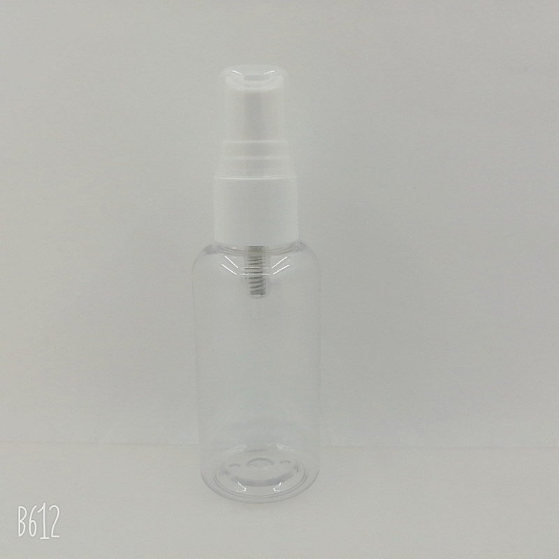 Round Clear Plastic Cosmetic Bottles . PET Spray Bottle 180ML 200ML 250ML